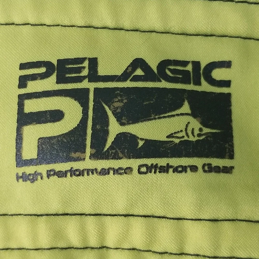 Pelagic Board Shorts Mens 32 Blue‎ Hydro-Lite Fish Print Marlin Tuna Mahi Mahi